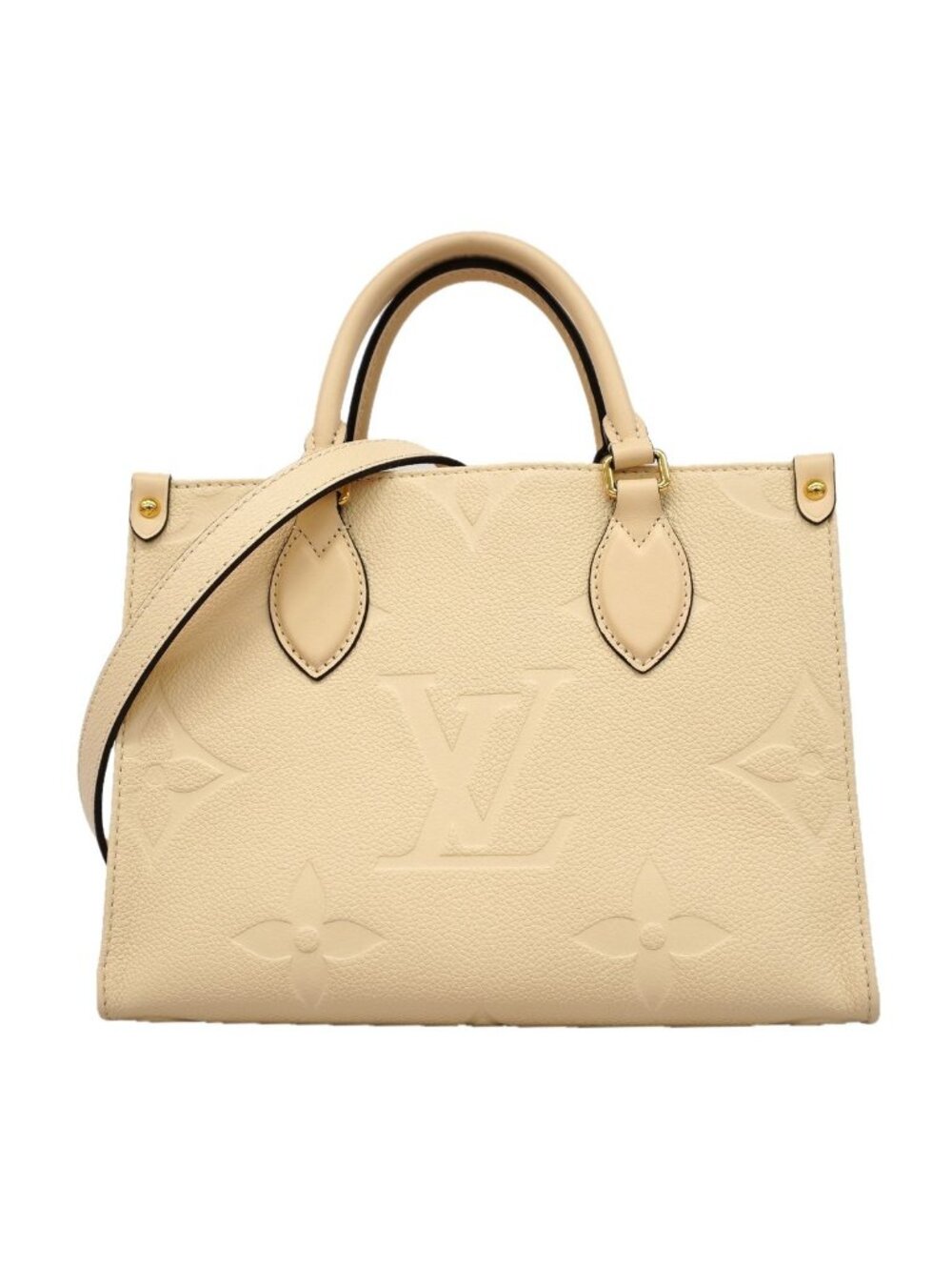 Louis Vuitton Handbag Monogram Empreinte On The Go PM Cream 2-Way Bag